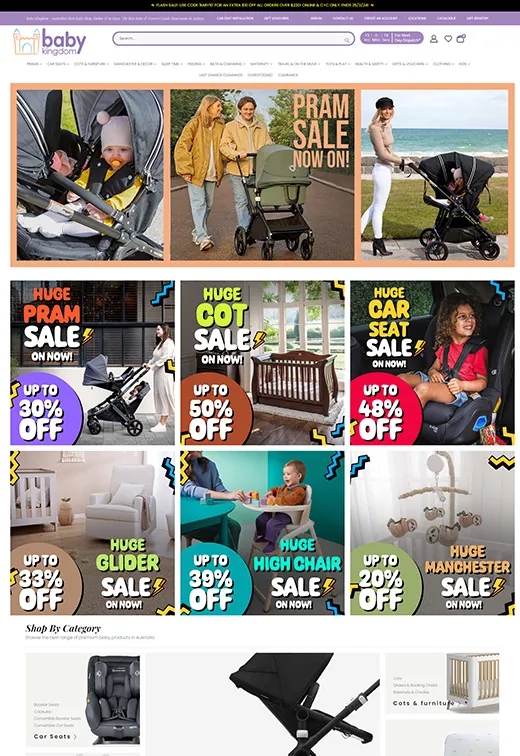 Baby Kingdom web development case study